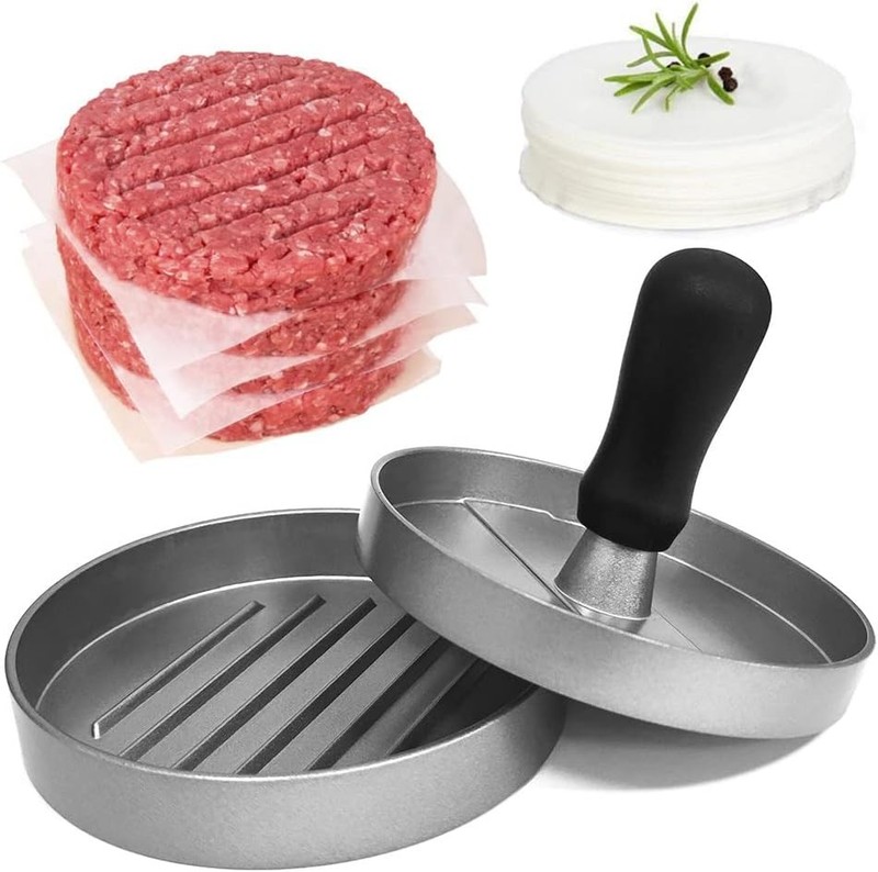 Burger Press Hamburger Press Patty Maker BBQ Grill 3-in-1 Non Stick Stuffed gallery