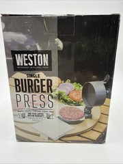 Weston Nonstick Single Hamburger Press # 07-0301 BBQ New In Box