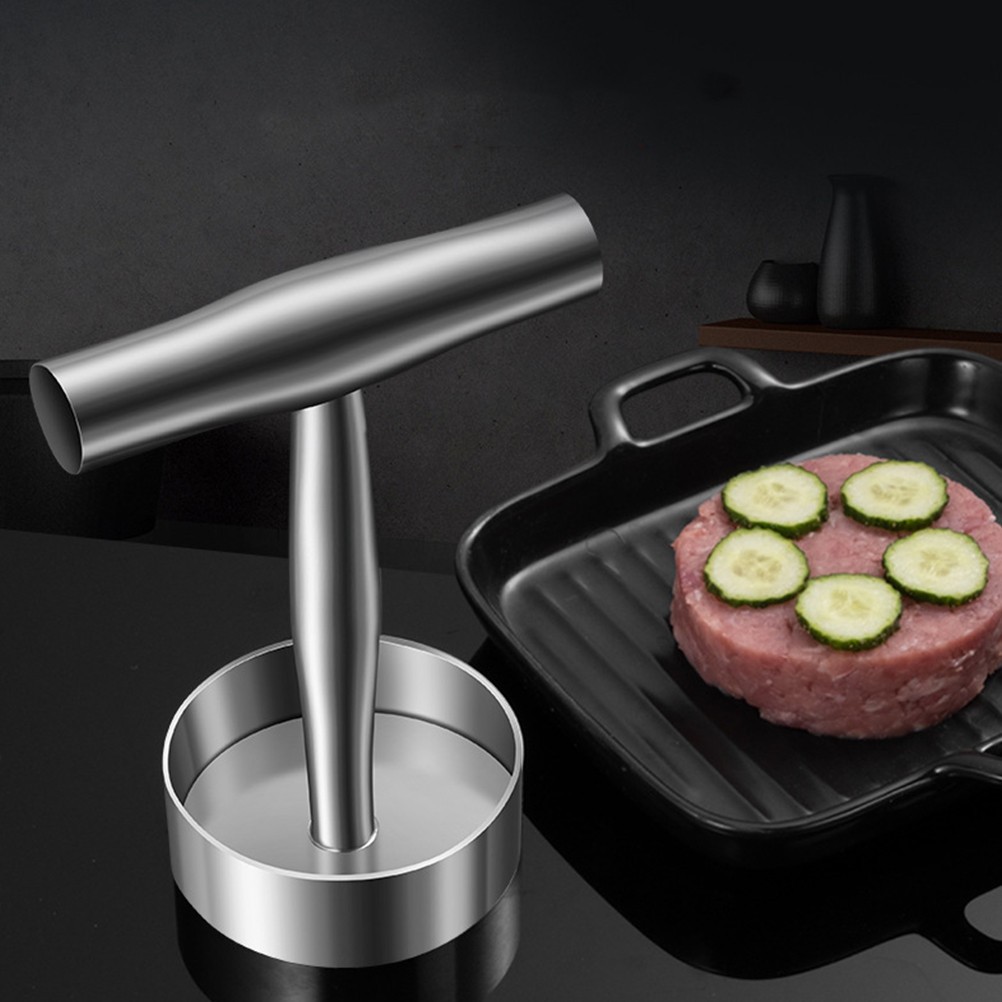 Burger Smasher Stainless Steel Meat Patty Maker Small Press Steel、 Cooking Tool gallery