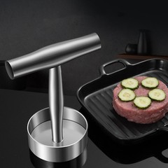 Burger Smasher Stainless Steel Meat Patty Maker Small Press Steel、 Cooking Tool
