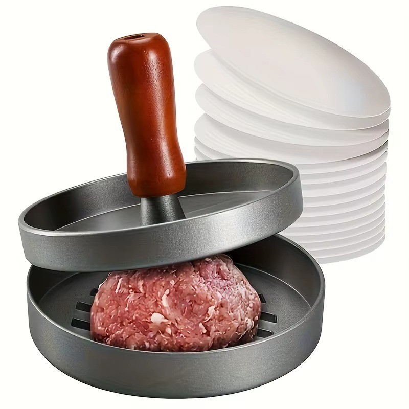 Burger Press Maker Perfect size for grilling Non-Stick Thickened Aluminum gallery