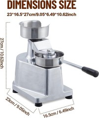 Commercial Burger Patty Maker Hamburger Meat Press Forming Machine 4″/5″/6″