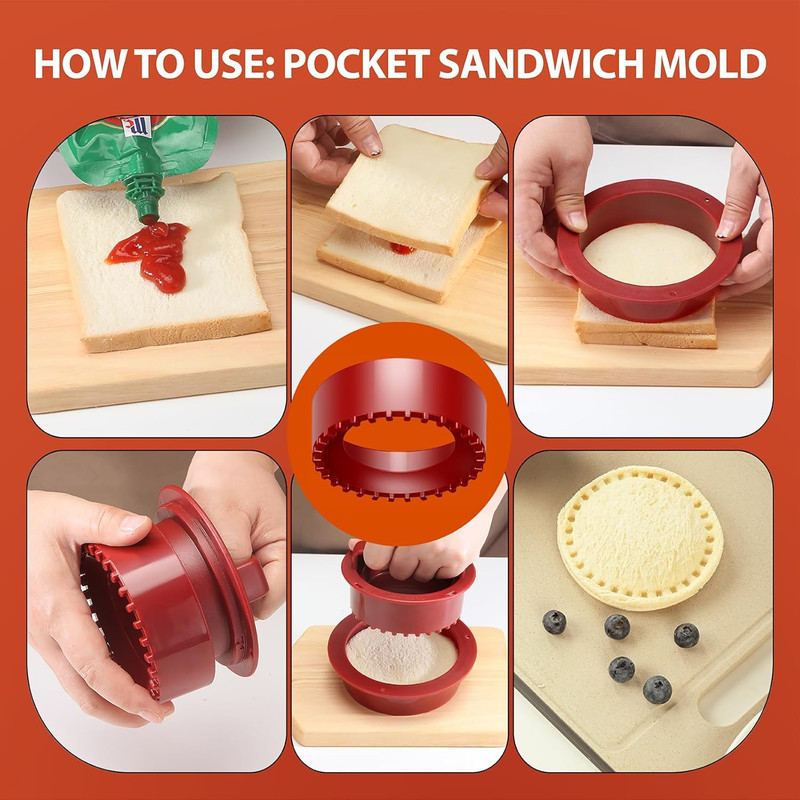 Hamburger Press, 4-in-1 Burger Press Patty Maker Slider, Stuffed Burgers Sand... gallery