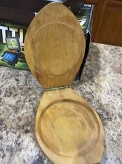 Vintage Mid Century Woodpecker Wooden Burger Hand Press Japan