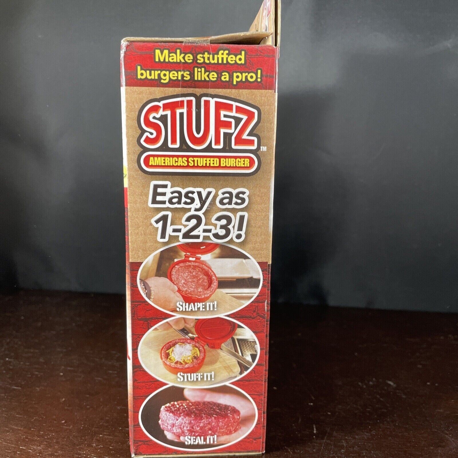 Stufz Americas Stuffed Burger Maker Press As Seen on TV 1 Burger Maker n Box NOS gallery