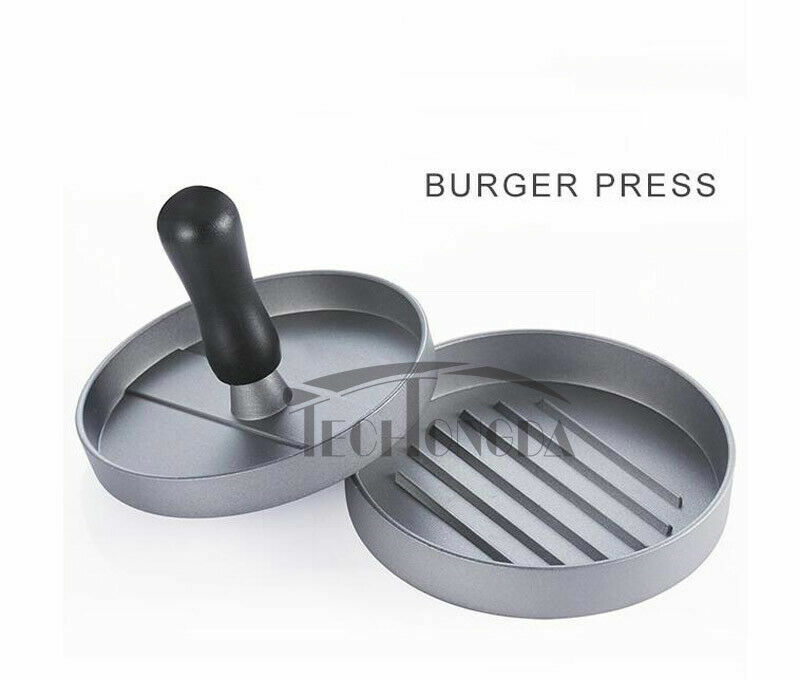 Stuffed Burger Press Hamburger Maker Beef Meat Patty BBQ Grill Press Metal Mold gallery