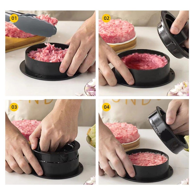 ABS HAMBURGER MEAT PRESS Maker Round Shape Non-Stick Grill Pie Press Kitchen Ite gallery