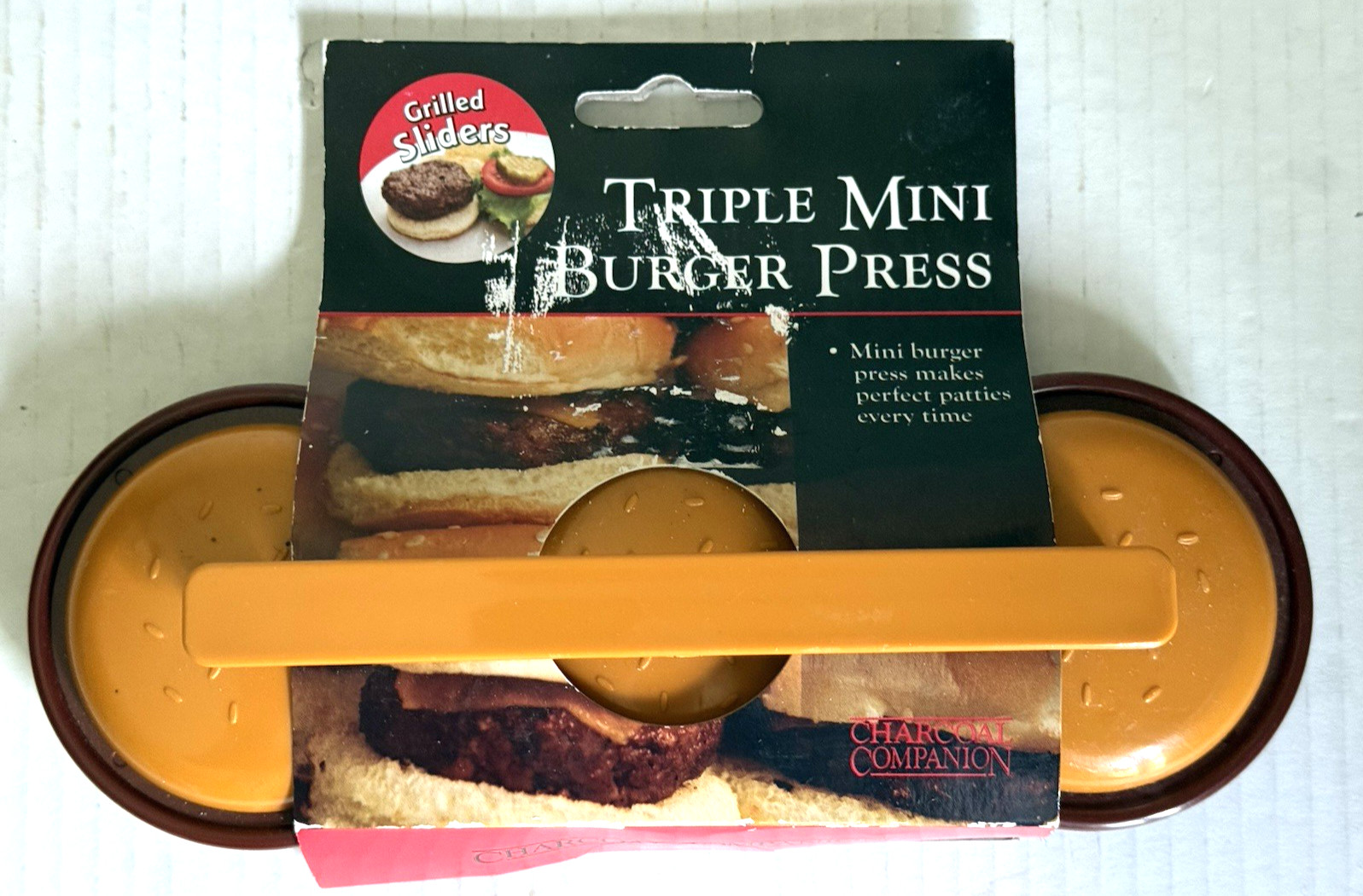 Charcoal Companion Triple Mini Burger Press Slider Patty gallery