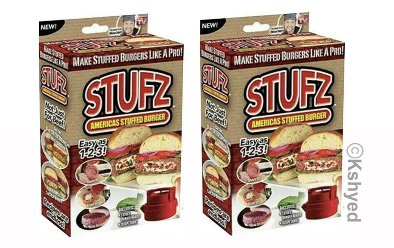 (2 Pack) STUFZ Americas Stuffed Burger | Make Burgers Like a Pro, As-Seen-On TV gallery