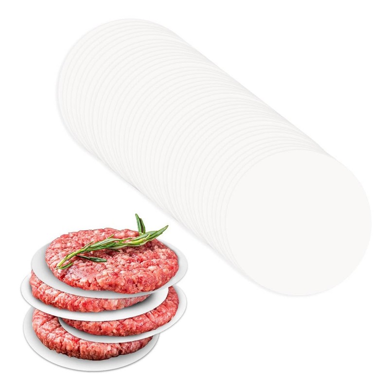 Hamburger Patty Paper 100 Pcs 4 Inch Non Stick Round Sheets for Burger Press Fre gallery