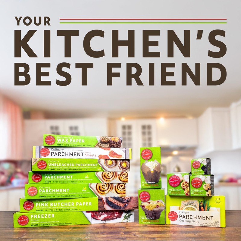 PaperChef – Parchment Bags – Multipurpose, Non-Stick – Ideal Pack of 2, Tan gallery