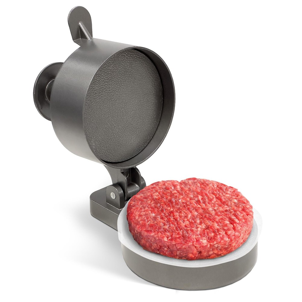 Burger Press Patty Maker – Adjustable Thickness (1/4 lb to 3/4 lb) with Ejector