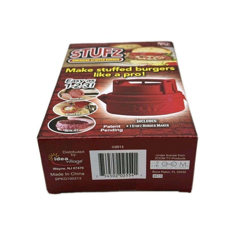 Stuffed Burger Press STUFZ Americas Hamburger Patty Molds Maker Sliders BBQ US gallery