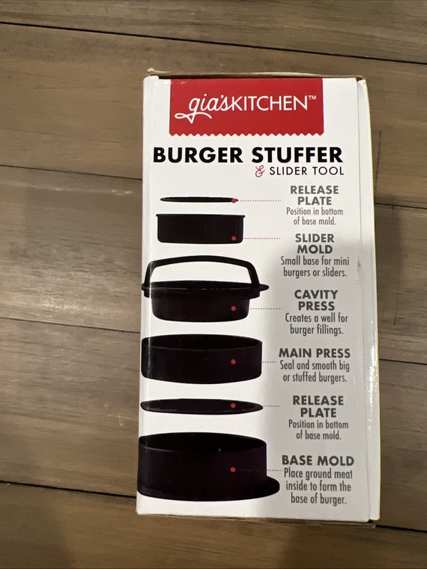 Hamburger Press Gourmet Burger Maker Stuffer And Slider Tool NEW gallery