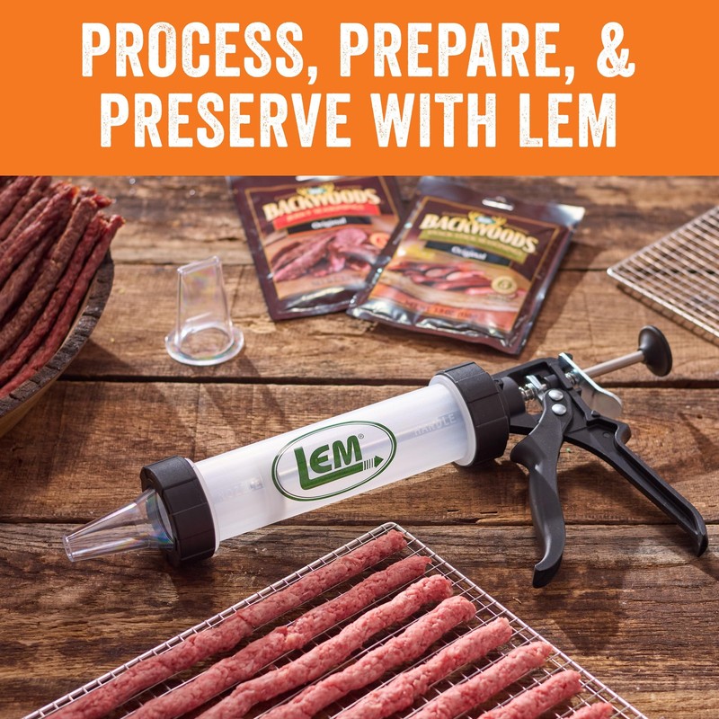 LEM Products Jerky Gun, Heavy-Duty Beef 12 Ounce (Pack of 1), silver gallery