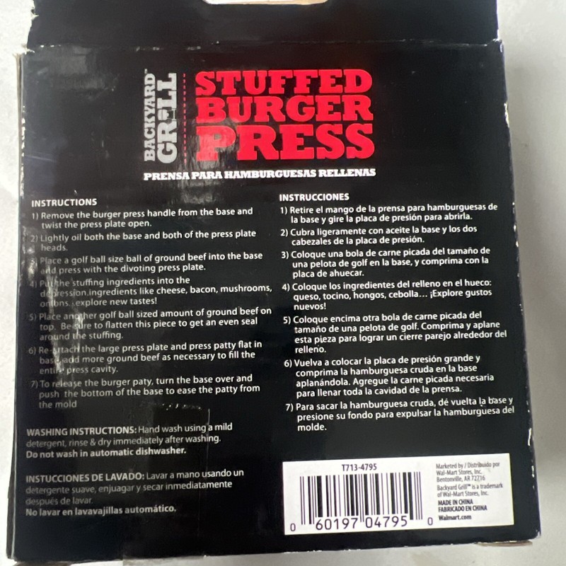 Burger Maker Press Stuffed Patty Hamburger Stick Non BBQ Molds Sliders Grill gallery