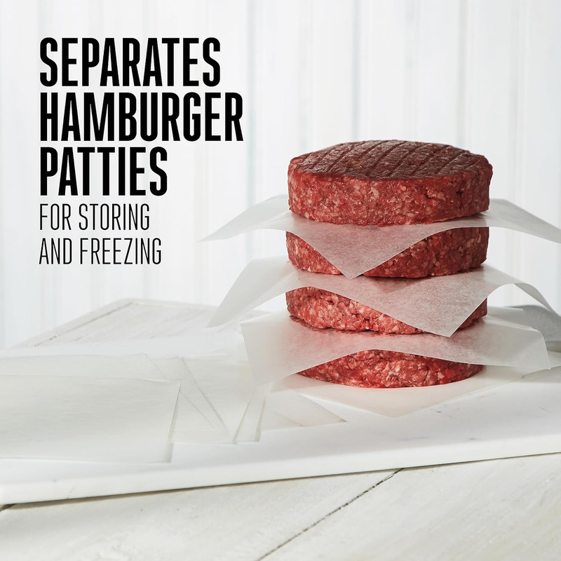 Hamburger Patty Paper, 5.5” x 5.5” Squares, Waxed, Durable & Restaurant Grade... gallery