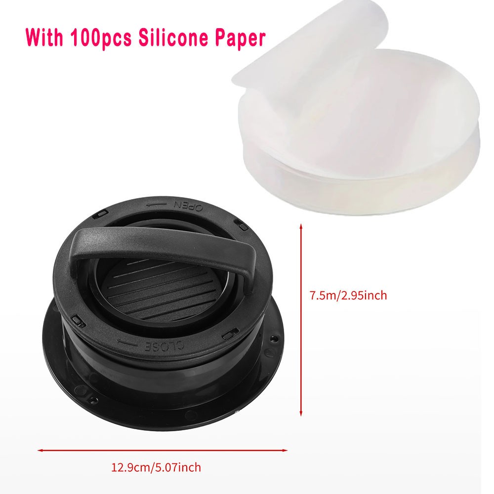 4 in 1 Burger Press Patty Maker Stuffed Hamburger Press Kit w/ 100 Burger Papers