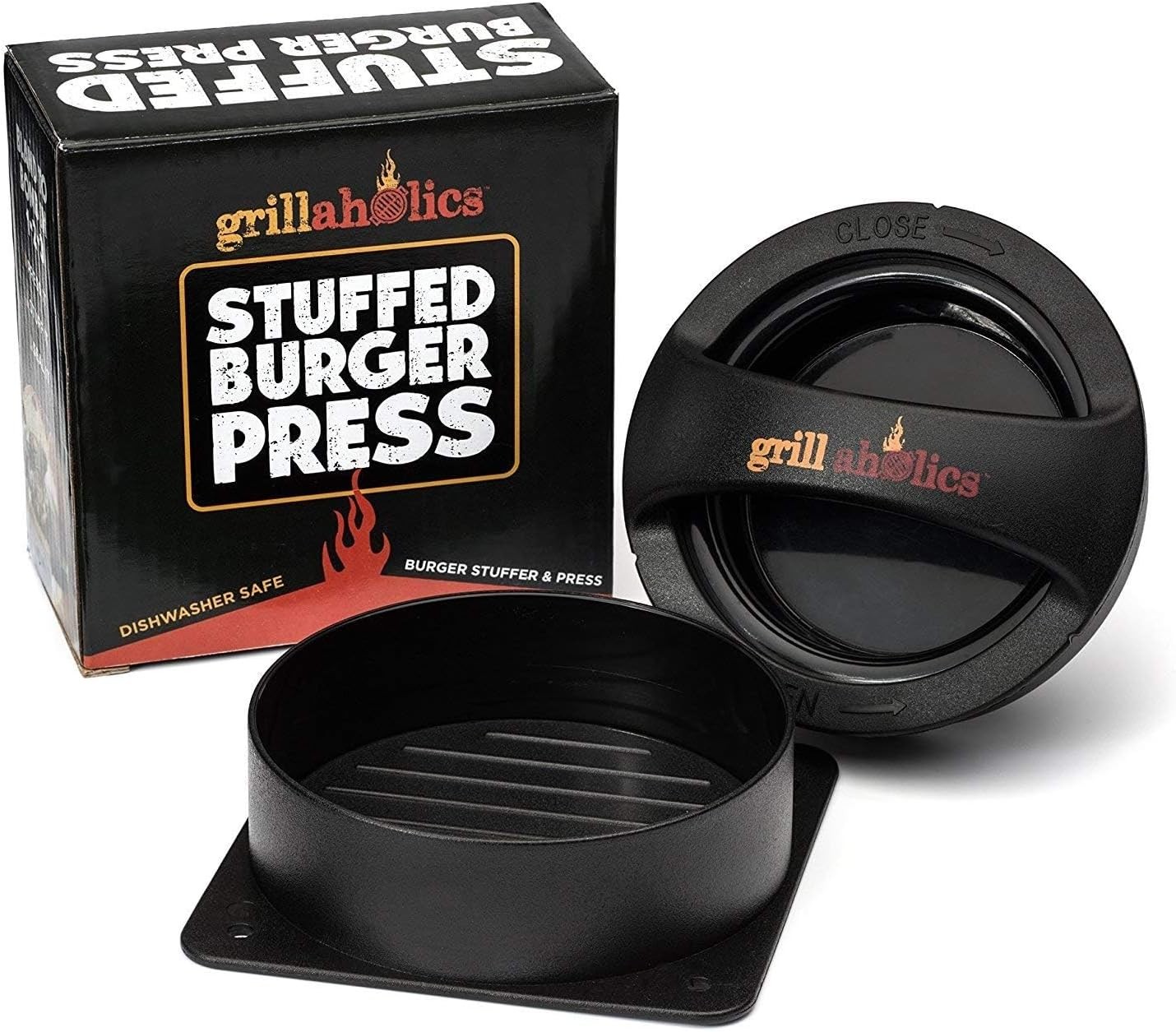 Stuffed Burger Press & Recipe eBook Extended Burger Stuffer & Hamburger Patty gallery