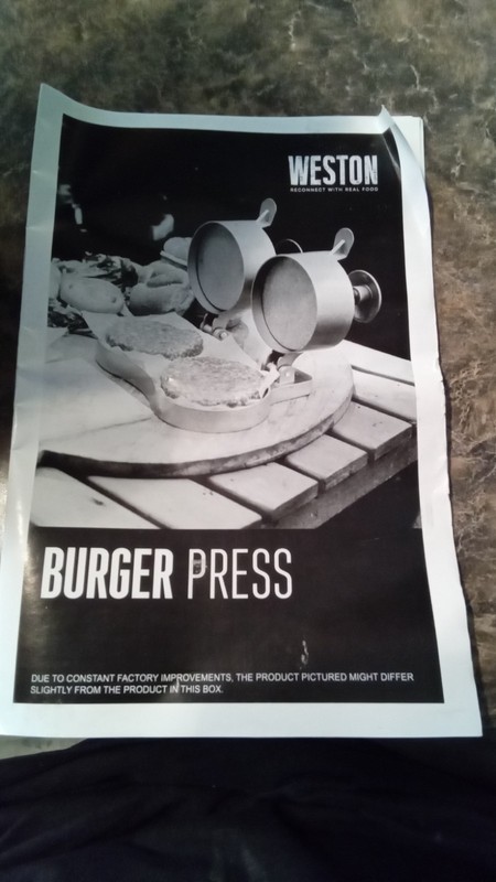 Weston Burger Press, Makes 4 1/2" Single, with compacting/ejector button gallery
