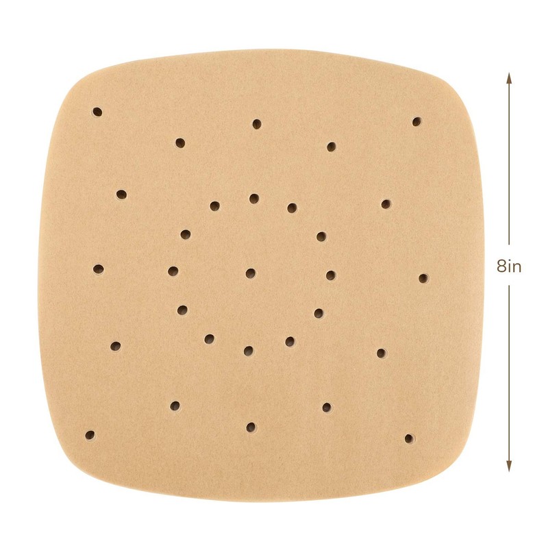 Beasea Air Fryer 8 Inch Parchment Liners, 200pcs 8 Inch, Unbleached gallery