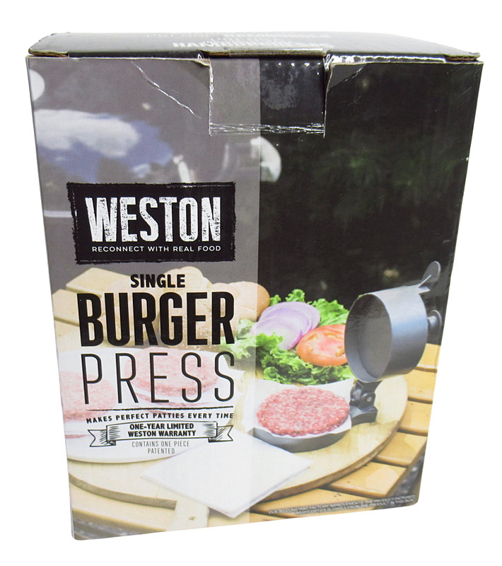 Weston Products 07-0301 Weston Non Stick Aluminum Single Hamburger Press In Box gallery