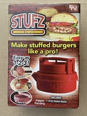 NEW Stufz Stuffed Burget Press Hamburger Patty Maker, As Seen on TV