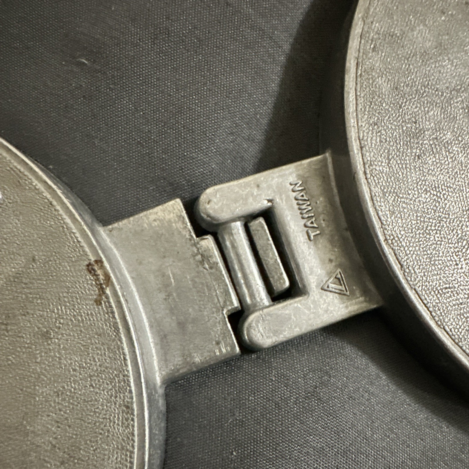 Vintage TARMA Double Burger Press Metal Patty Maker 4 in Non-Stick Cow Design gallery