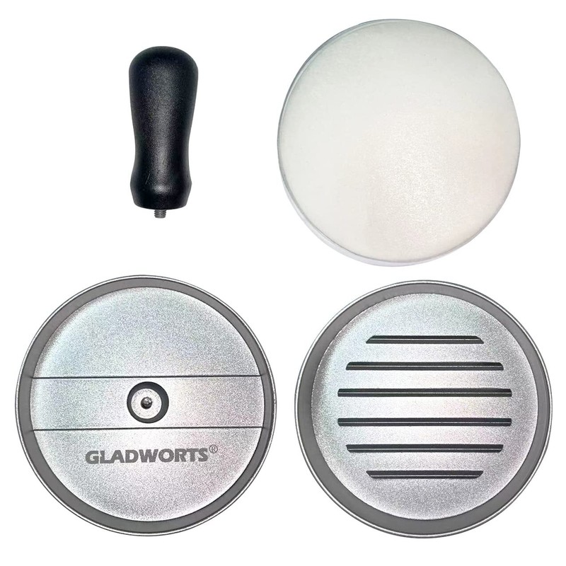 Hamburger Press Patty Maker 100 Non-Stick Papers 1/4 lb 4.5" Aluminum Mold gallery