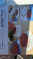 Mainstays Burger Press Medium Plastic White Non-Stick Dishwasher Safe