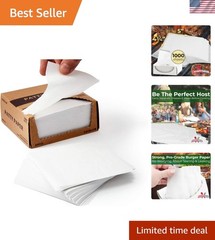 Restaurant-Grade Hamburger Patty Paper 1000 Pack – HAMBURGER MEAT NOT INCL. N…