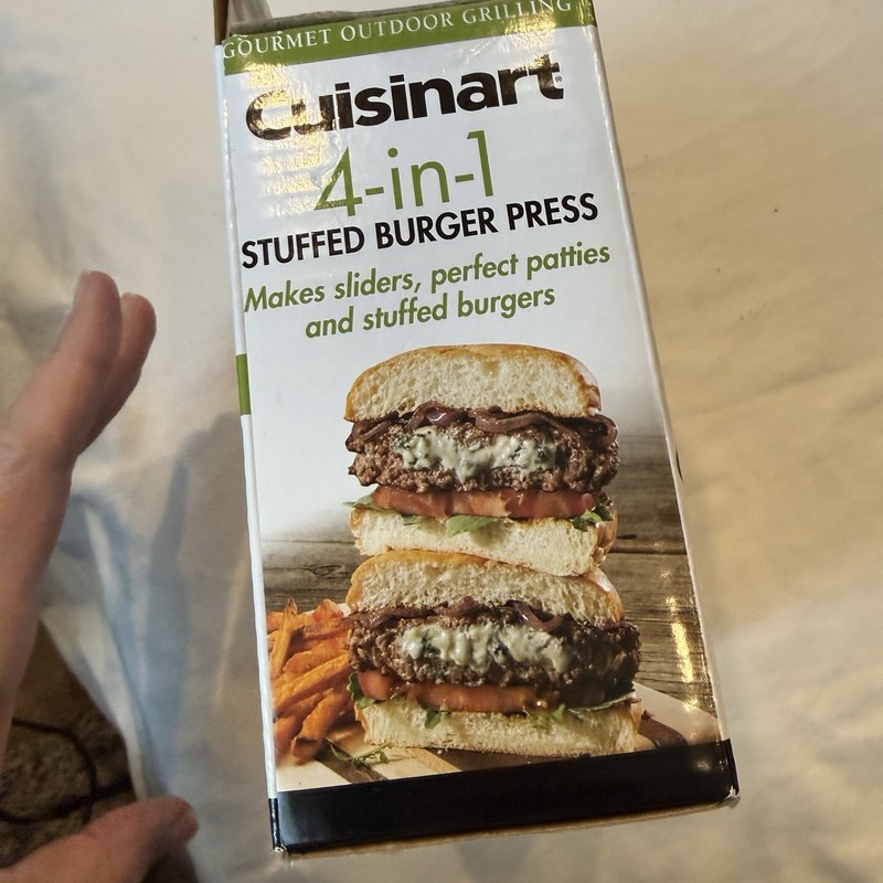Cuisinart CSBP-100 3-in-1 Burger Press Patty Maker Burgers Sliders Stuffed NEW gallery