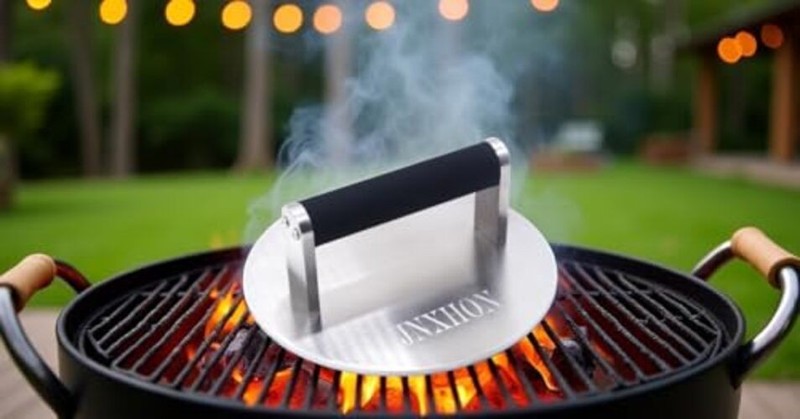 8INCH Stainless Steel Heavy Duty Burger Press, Hamburger Press for Griddle, gallery