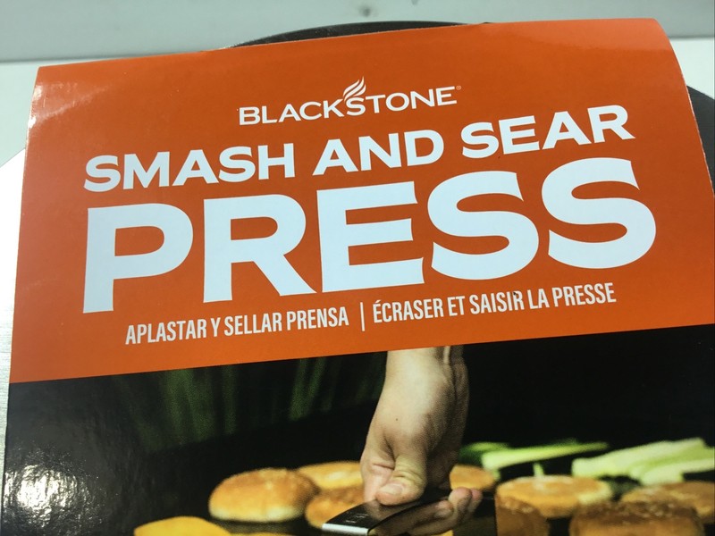 Blackstone 5349 Smash and Sear Press Burger Tool Stainless Steel Grill Gift gallery