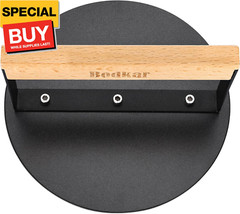 Smash Burger Press 6 inch, Round Burger Smasher Grill Press for Griddle Bacon Pr