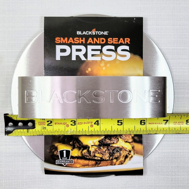 Blackstone Smash and Sear Press Burger Tool Stainless Steel Grill Gift (5349) gallery