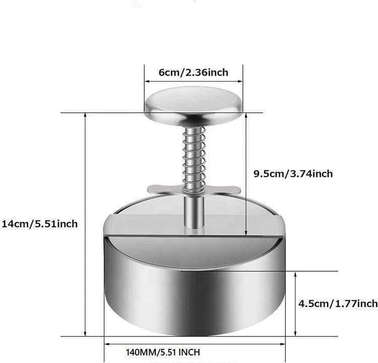 XL Burger Press 5 1/2" inch Patty Maker, Easy to Clean 5.33 X-Large gallery