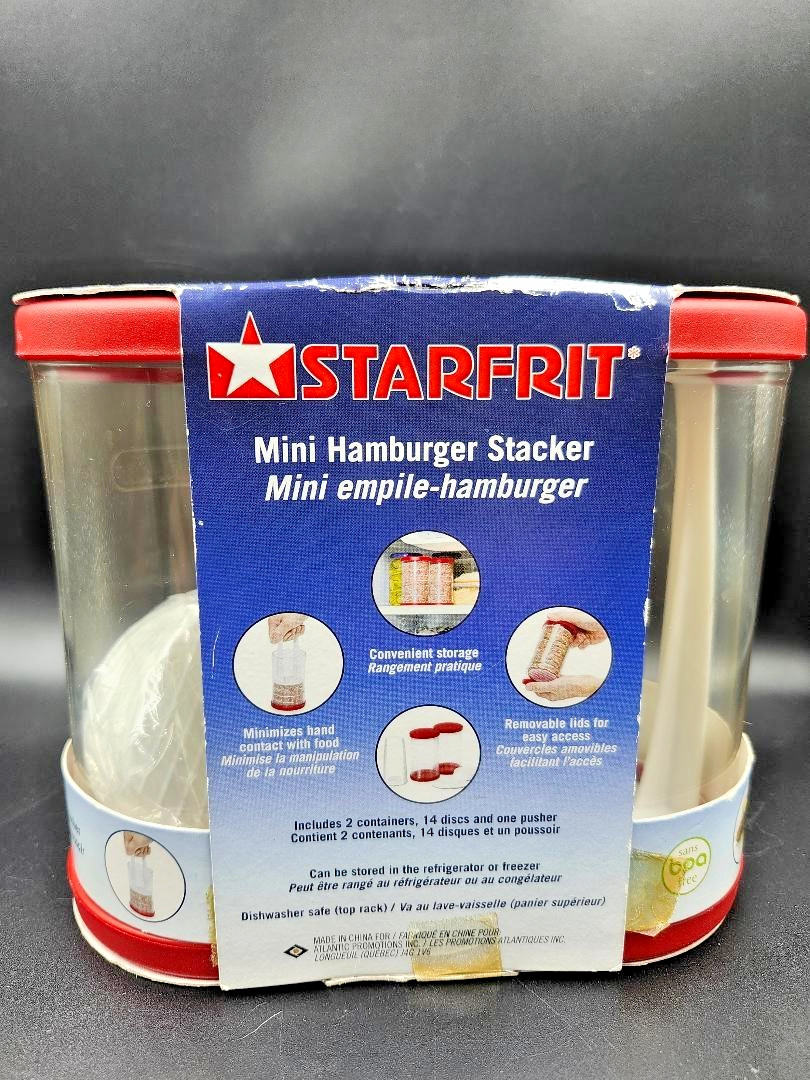 Mini Hamburger Stacker Make Store Cary Up To 16 Perfect Sliders Vintage Starfrit gallery
