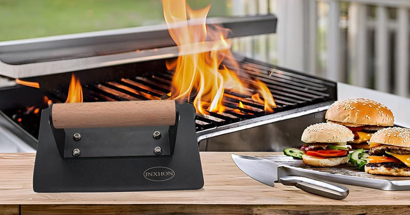 Kitchen Tools Heavy Duty Cast Iron Grill Press Burger Press Bacon Press Barbecue gallery