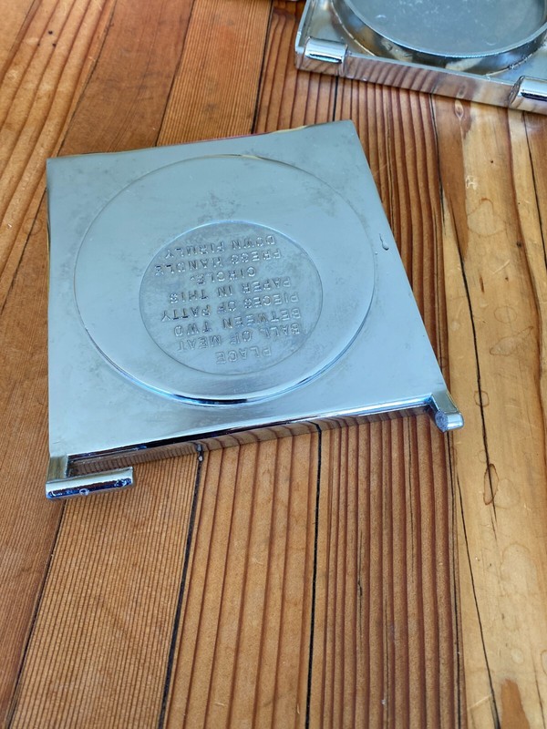 Vintage Foodco Hamburger Press in Original Box Die Cast Aluminum Kitchen Quip gallery