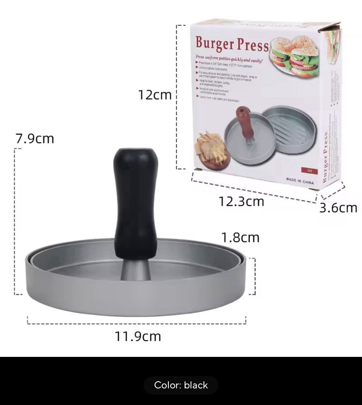 Burger Patty Maker Press Round Hamburger Mold Wax Paper Option Available gallery
