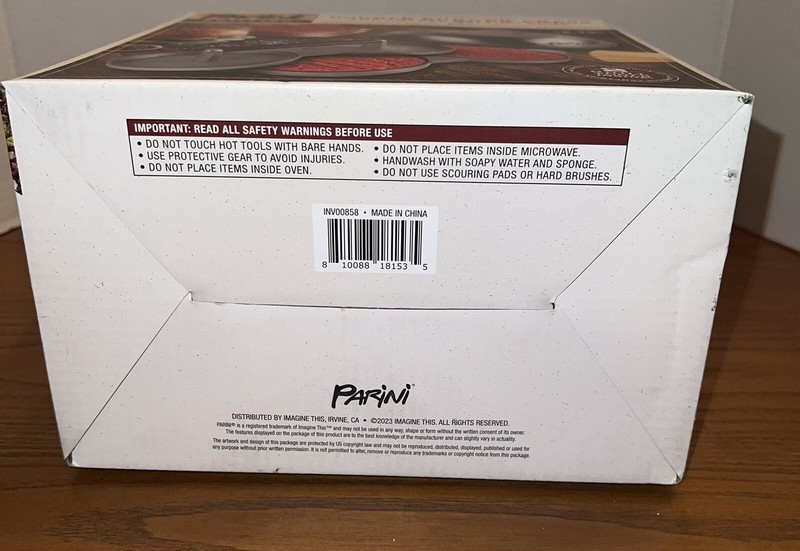 Parini Grilling Double Non-Stick Burger Press & Cheese Melting Dome 8.75" NIB gallery