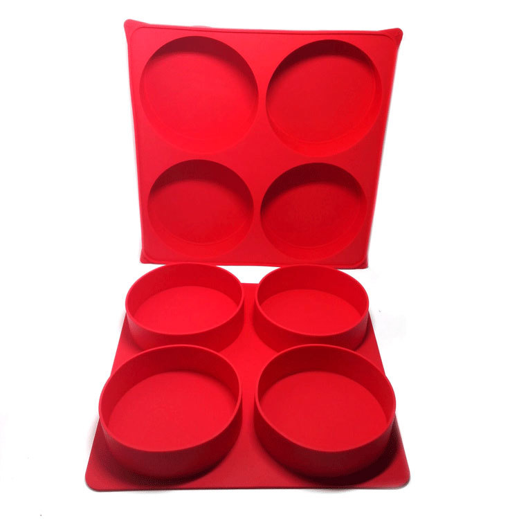 Silicone Burger Press and Freezer Storage Container / (4 in 1 Burger Press) gallery