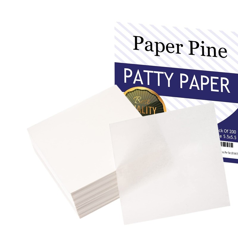 Waxed Butcher Paper Sheets | Hamburger Patty, | 200 5.5 x inches gallery