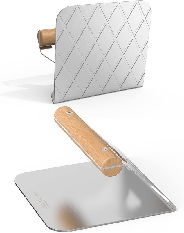 Onlyfire 5.5 Inch Burger Smasher, 304 Stainless Steel Square Burger Press with W gallery