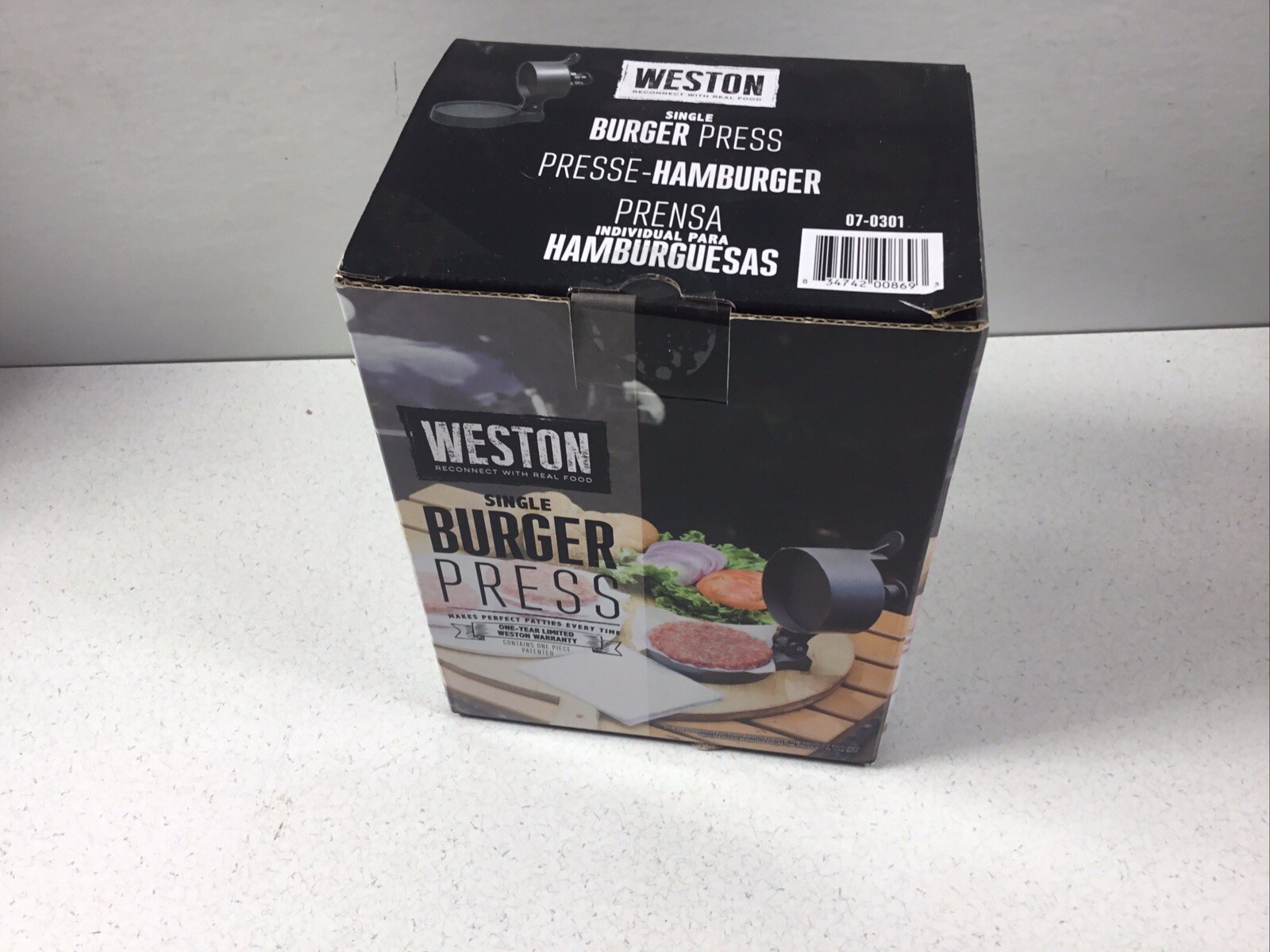 Weston Commerical Non-Stick Single Hamburger Burger Press Round Patty Maker Mold gallery