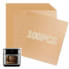 Air Fryer Paper Liners, 100 PCS Unbleached Parchment 10×11 inches, paper