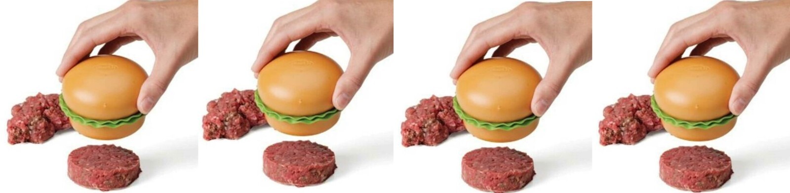 lot 4 Chef'n Vibe Mini 2.5 oz Burger Patty Maker Hamburger Slider Press Machine gallery