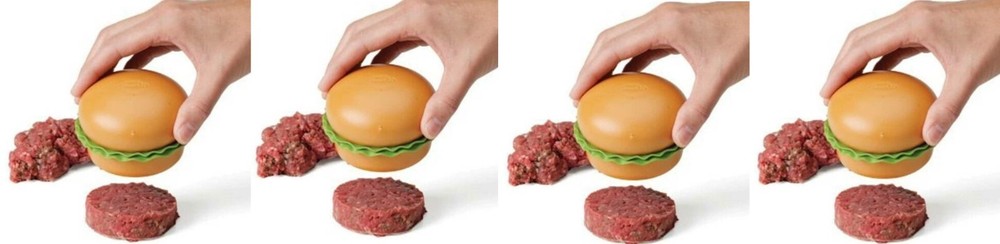 lot 4 Chef'n Vibe Mini 2.5 oz Burger Patty Maker Hamburger Slider Press Machine
