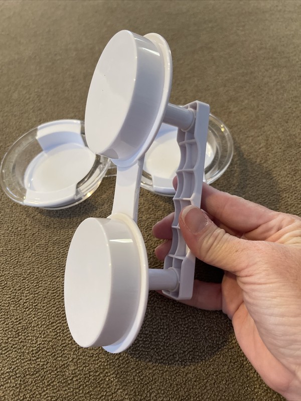 Unbranded White Plastic Double Burger Press (BL) gallery